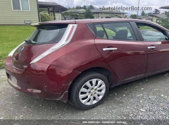 1N4BZ0CP5HC304996 2017 NISSAN LEAF Maroon Հետևի աջ
