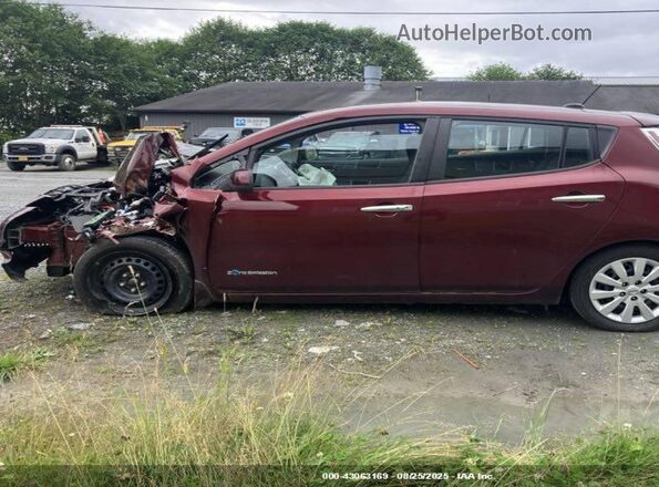 1N4BZ0CP5HC304996 2017 NISSAN LEAF Maroon Սալոնի 360 աստիճան տեսք