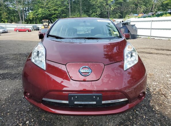 1N4BZ0CP7HC307592 2017 NISSAN LEAF Burgundy 
