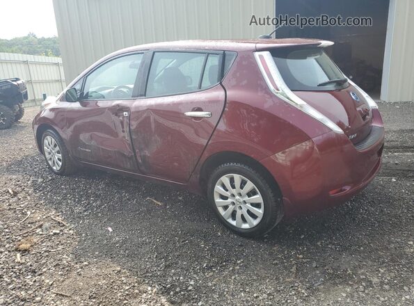 1N4BZ0CP7HC307592 2017 NISSAN LEAF Burgundy 