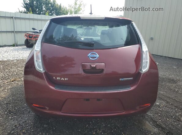 1N4BZ0CP7HC307592 2017 NISSAN LEAF Burgundy 
