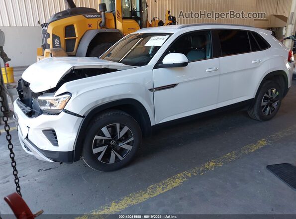 1V24C2CA4LC202897 2020 VOLKSWAGEN ATLAS White წინა მარცხენა ხედი სამი მეოთხედიდან