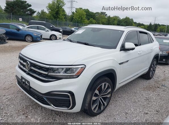 1V2FE2CA6MC200248 2021 VOLKSWAGEN ATLAS White წინა მარცხენა ხედი სამი მეოთხედიდან