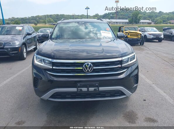 1V2HR2CA0MC558510 2021 VOLKSWAGEN ATLAS Black Widok zestawu wskaźników