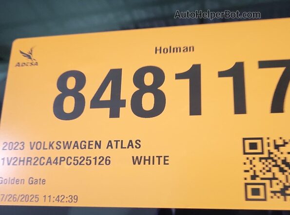 1V2HR2CA4PC525126 2023 VOLKSWAGEN ATLAS  Widok wnętrza z tyłu