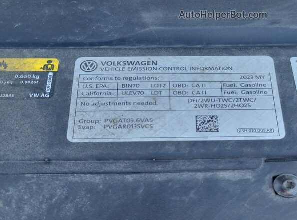 1V2HR2CA4PC525126 2023 VOLKSWAGEN ATLAS  Widok zestawu wskaźników