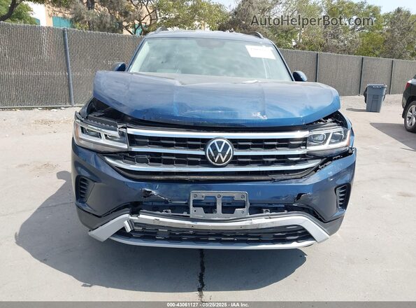 1V2LP2CA1MC524902 2021 VOLKSWAGEN ATLAS Синий Вид спереди