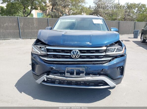 1V2LP2CA1MC524902 2021 VOLKSWAGEN ATLAS Синий Вид щитка приборов