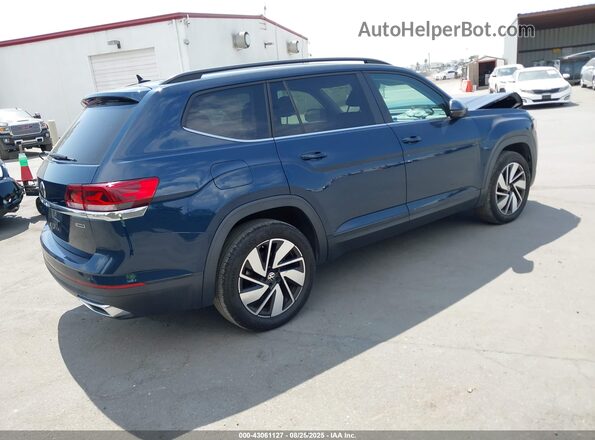 1V2LP2CA1MC524902 2021 VOLKSWAGEN ATLAS Синий Задняя правая четверть