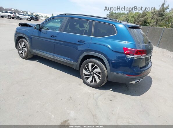 1V2LP2CA1MC524902 2021 VOLKSWAGEN ATLAS Синий Задняя левая четверть