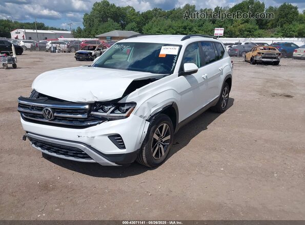 1V2LP2CA1MC565787 2021 VOLKSWAGEN ATLAS White Передня ліва чверть