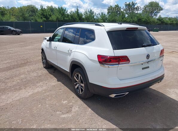 1V2LP2CA1MC565787 2021 VOLKSWAGEN ATLAS White Задня ліва чверть