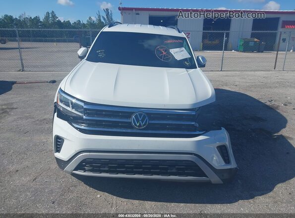 1V2WR2CA0MC525000 2021 VOLKSWAGEN ATLAS Белый Вид задней части салона