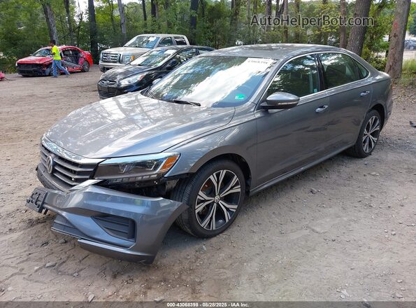 1VWSA7A37MC005463 2021 VOLKSWAGEN PASSAT Серый Передняя левая четверть
