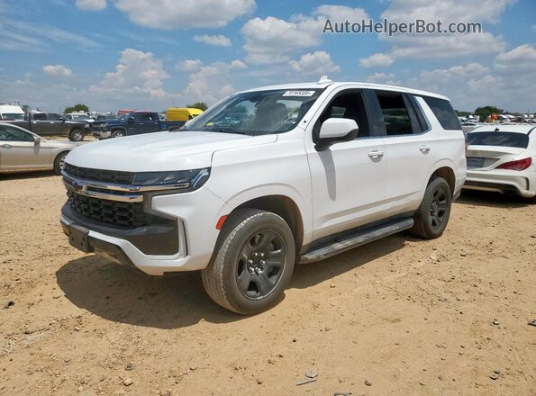 1GBSCLED7MR296251 2021 CHEVROLET TAHOE White Trasero izquierdo