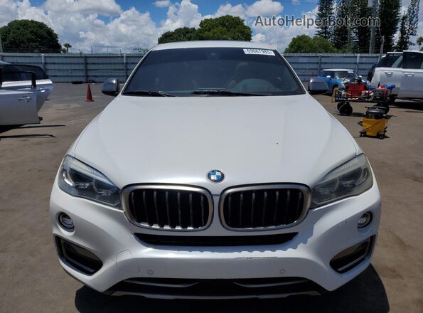 5UXKU2C5XJ0X48819 2018 BMW X6 White Հետևի տեսք