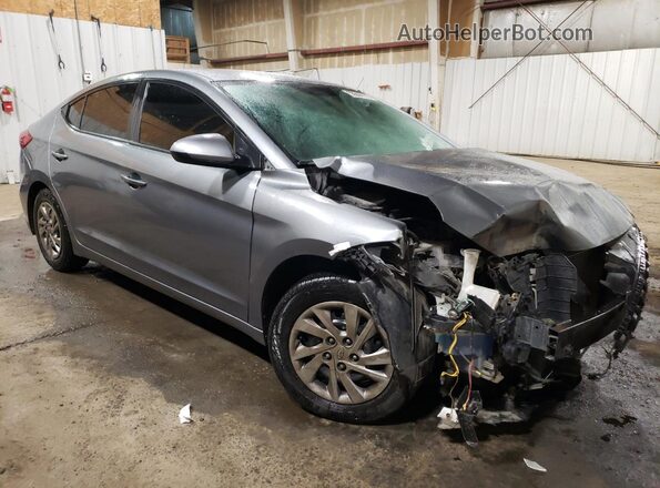 KMHD74LF9JU451423 2018 HYUNDAI ELANTRA Gray 