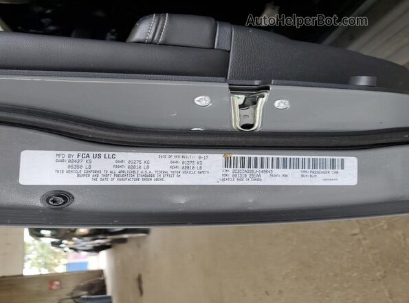 2C3CCAGG8JH149643 2018 CHRYSLER 300 Серый 