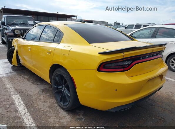 2C3CDXBG0JH174382 2018 DODGE CHARGER Желтый Задняя левая четверть
