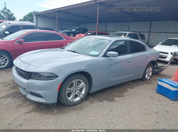 2C3CDXBG3NH129331 2022 DODGE CHARGER Gray Передня ліва чверть