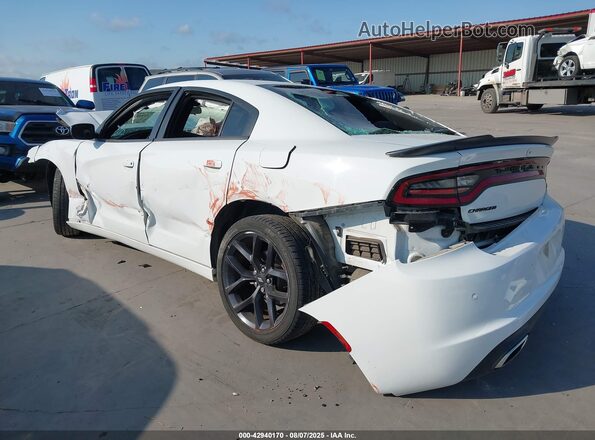 2C3CDXBG6MH505955 2021 DODGE CHARGER White Задня ліва чверть