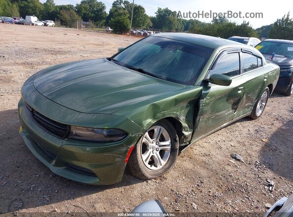 2C3CDXBG8LH136448 2020 DODGE CHARGER Green Առջևի ձախ երեք քառորդ տեսարան