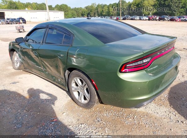 2C3CDXBG8LH136448 2020 DODGE CHARGER Green Հետևի ձախ