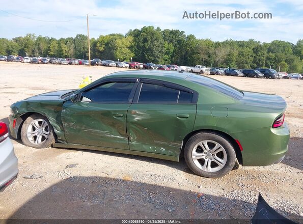 2C3CDXBG8LH136448 2020 DODGE CHARGER Green Սալոնի 360 աստիճան տեսք