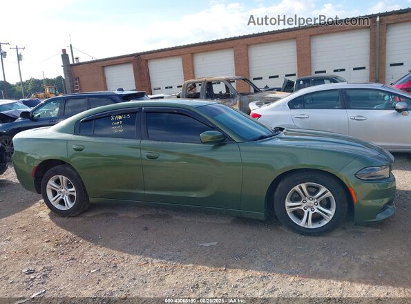 2C3CDXBG8LH136448 2020 DODGE CHARGER Green Սալոնի հետևի տեսք