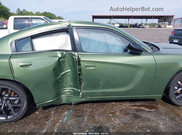 2C3CDXBG8MH657042 2021 DODGE CHARGER Green Вид задньої частини салону
