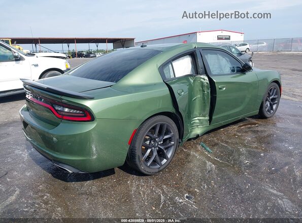 2C3CDXBG8MH657042 2021 DODGE CHARGER Green Задня права чверть