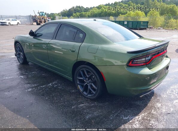 2C3CDXBG8MH657042 2021 DODGE CHARGER Green Задня ліва чверть