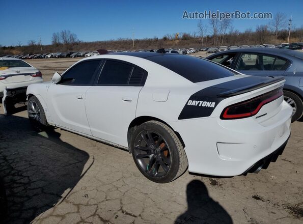 2C3CDXCT4MH508817 2021 DODGE CHARGER White Trasero izquierdo