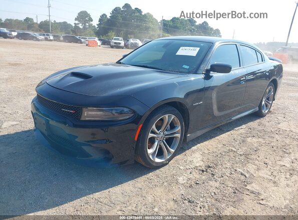 2C3CDXCT4MH584201 2021 DODGE CHARGER Black Vista tres cuartos delantera izquierda