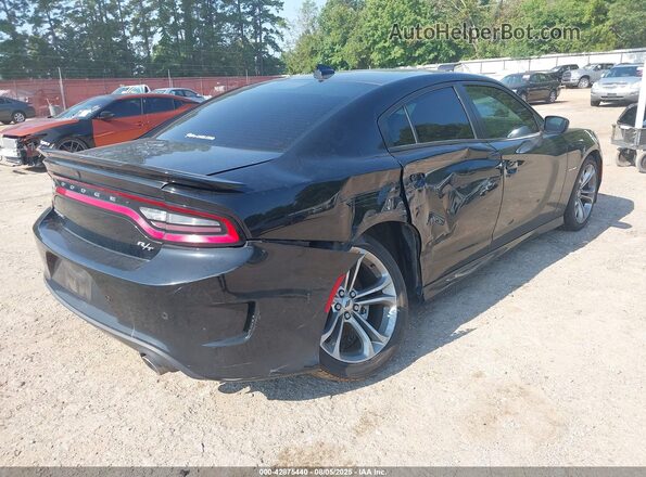 2C3CDXCT4MH584201 2021 DODGE CHARGER Black Trasero derecho