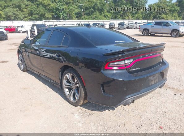 2C3CDXCT4MH584201 2021 DODGE CHARGER Black Trasero izquierdo
