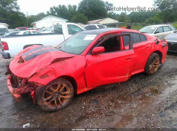 2C3CDXCTXMH506716 2021 DODGE CHARGER Red წინა მარცხენა ხედი სამი მეოთხედიდან