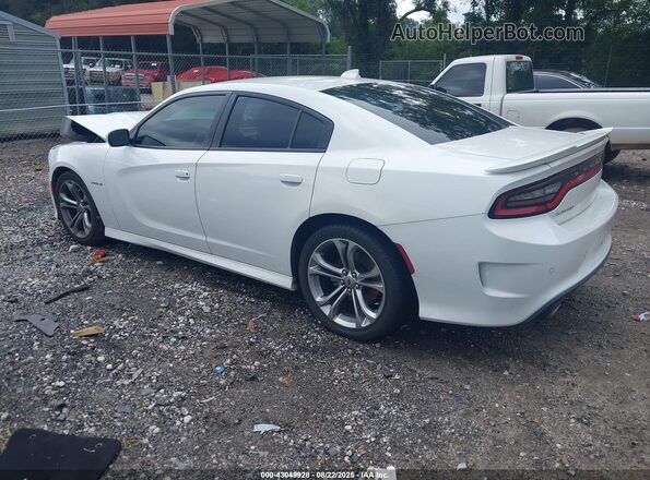 2C3CDXCTXMH587586 2021 DODGE CHARGER White Trasero izquierdo