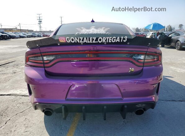 2C3CDXGJ3MH579211 2021 DODGE CHARGER Purple Вид ззаду