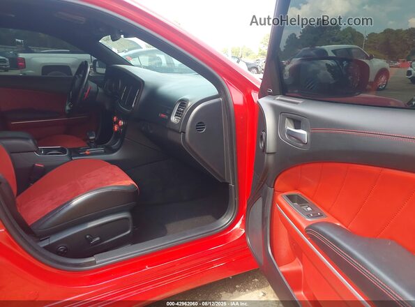 2C3CDXGJ7MH654301 2021 DODGE CHARGER Red Вид салону спереду