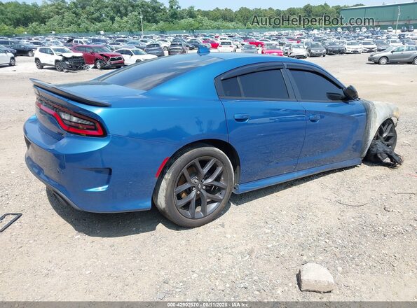 2C3CDXHG0MH653574 2021 DODGE CHARGER Blue Tył prawy