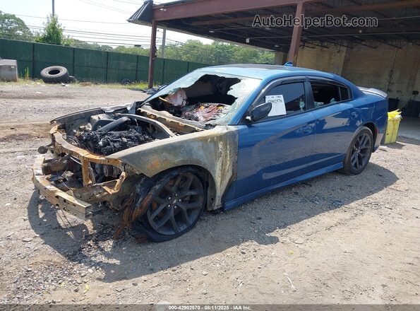 2C3CDXHG0MH653574 2021 DODGE CHARGER Blue Przód lewy