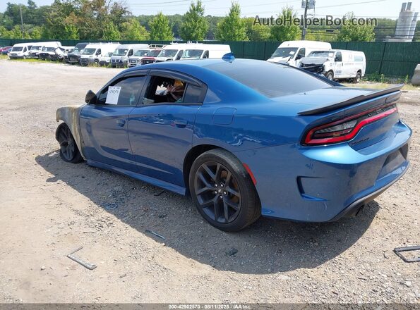 2C3CDXHG0MH653574 2021 DODGE CHARGER Blue Tył lewy