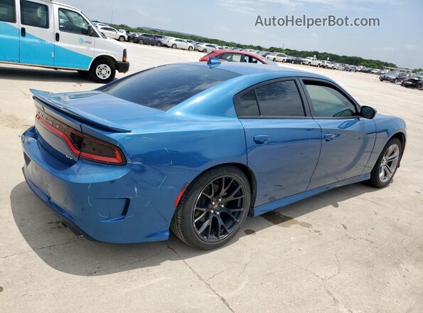2C3CDXHG4LH186691 2020 DODGE CHARGER Синий Задняя правая четверть