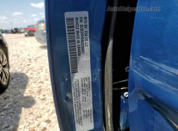 2C3CDXHG4LH186691 2020 DODGE CHARGER Синий Вид подкапотного пространства