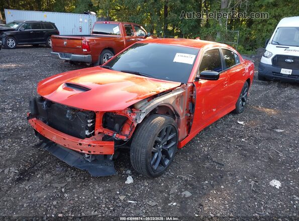 2C3CDXHG6MH544116 2021 DODGE CHARGER Orange Przód lewy