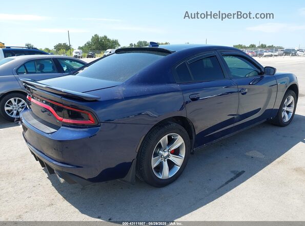 2C3CDXHG9GH297422 2016 DODGE CHARGER Blue Trasero derecho