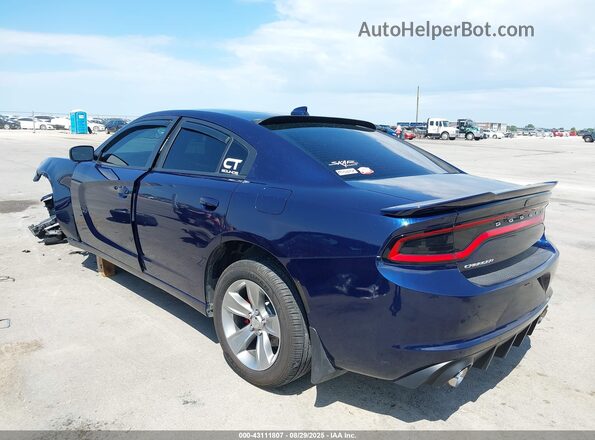 2C3CDXHG9GH297422 2016 DODGE CHARGER Blue Trasero izquierdo