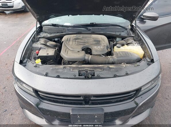 2C3CDXJG7JH119929 2018 DODGE CHARGER Gray უკანა ხედი