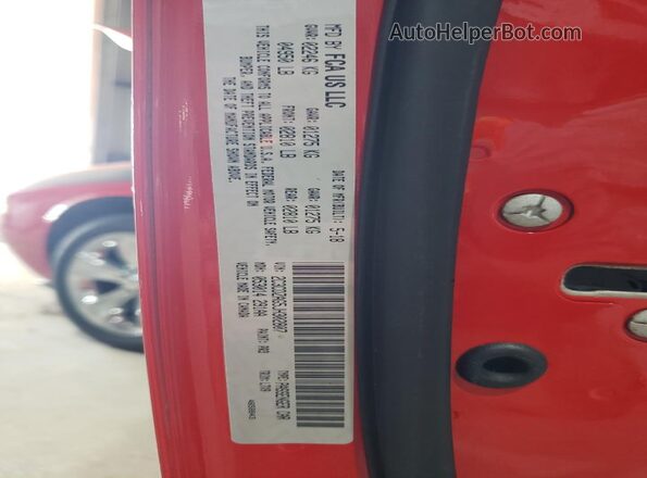 2C3CDZAG5JH302807 2018 DODGE CHALLENGER Красный 